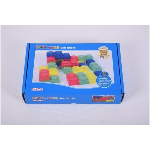 SiliShapes® minkšti kubeliai - 24 vnt. 6 SiliShapes® minkšti kubeliai - 24 vnt. 6