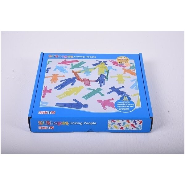 SiliShapes® susikabinantys žmogeliukai - 36 vnt. 8 SiliShapes® susikabinantys žmogeliukai - 36 vnt. 8