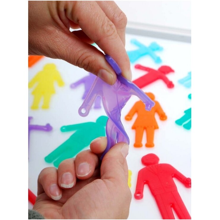 SiliShapes® susikabinantys žmogeliukai - 36 vnt. 6 SiliShapes® susikabinantys žmogeliukai - 36 vnt. 6