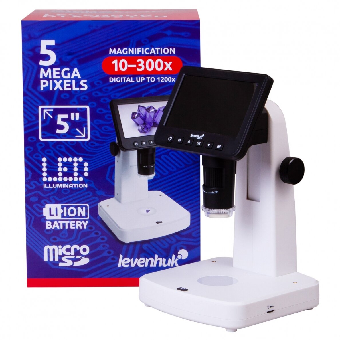 Skaitmeninis mikroskopas Levenhuk DTX 700 LCD 3 Skaitmeninis mikroskopas Levenhuk DTX 700 LCD 3