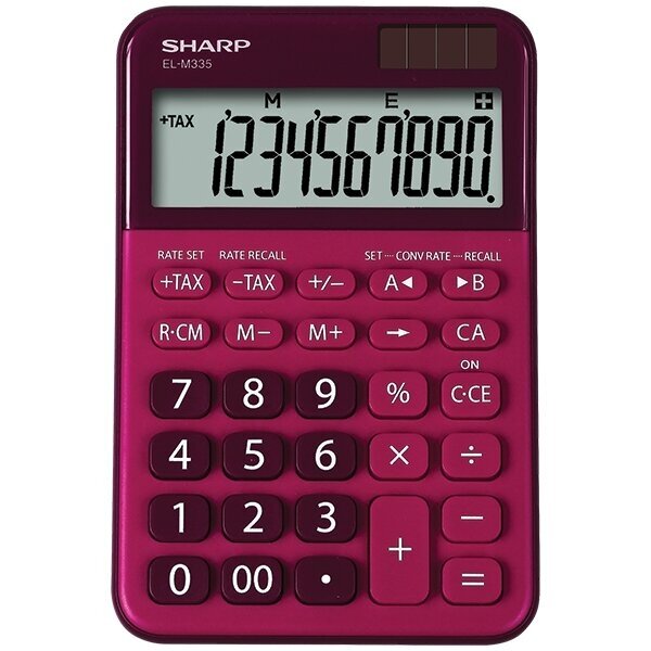 Skaičiuotuvas Sharp EL-M335, raudonas Skaičiuotuvas Sharp EL-M335, raudonas