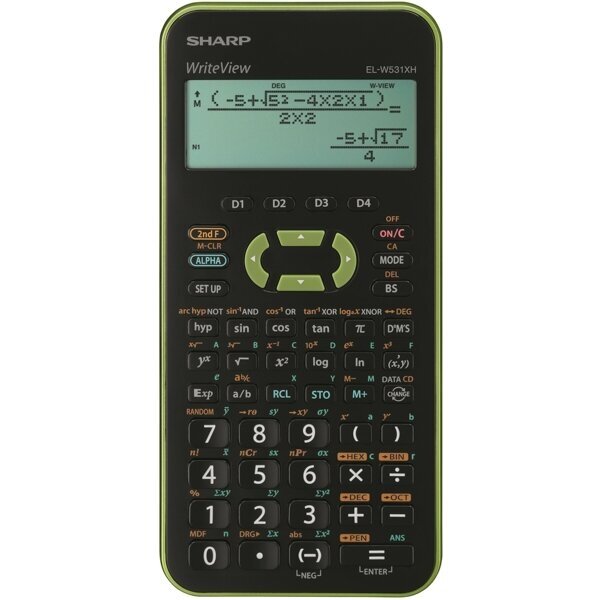 Skaičiuotuvas Sharp EL-W531XH, žalias Skaičiuotuvas Sharp EL-W531XH, žalias