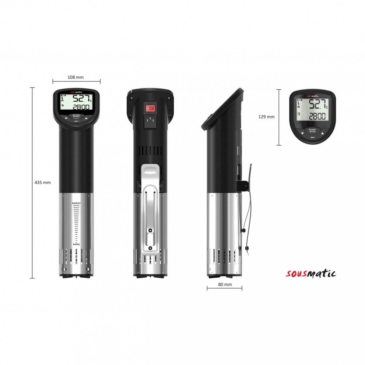 Sous-vide įrankis SOUSMATIC TFA 14.1550 7 Sous-vide įrankis SOUSMATIC TFA 14.1550 7