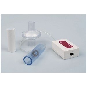 Spirometras (-5 .. 5 L/s), turi 1 bakterinį filtrą ir 10 pūtimo antgalius Spirometras (-5 .. 5 L/s), turi 1 bakterinį filtrą ir 10 pūtimo antgalius