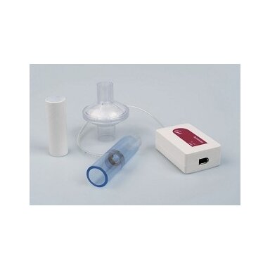 Spirometras (-5 .. 5 L/s), turi 1 bakterinį filtrą ir 10 pūtimo antgalius