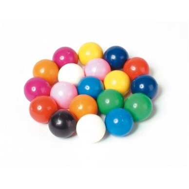 Spalvoti magnetiniai rutuliukai (15 mm) - 20 vnt. 1 Spalvoti magnetiniai rutuliukai (15 mm) - 20 vnt. 1