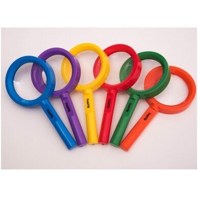 Spalvoti padidinamieji stiklai (3x) - 6 vnt. 3 Spalvoti padidinamieji stiklai (3x) - 6 vnt. 3