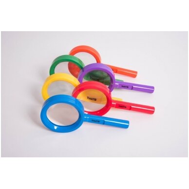 Spalvoti padidinamieji stiklai (3x) - 6 vnt. 4 Spalvoti padidinamieji stiklai (3x) - 6 vnt. 4