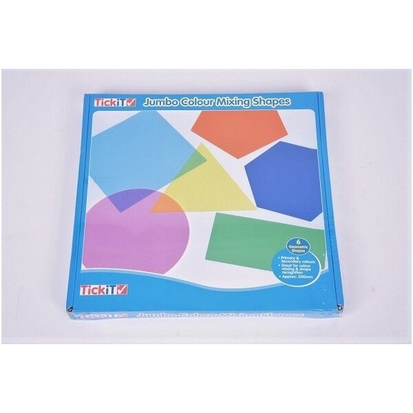 Spalvų maišymo geometrinės formos - 6 vnt. 4