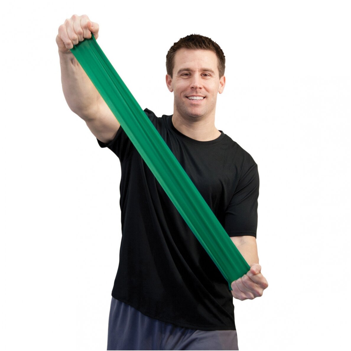 Sup-R Band® 50“ fitneso juosta - žalia/vidutinis lygis 1 Sup-R Band® 50“ fitneso juosta - žalia/vidutinis lygis 1