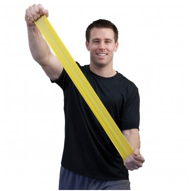 Sup-R Band® 6“ fitneso juosta - geltona/ypač lengvas lygis 1