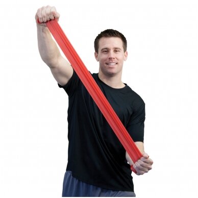 Sup-R Band® 6“ fitneso juosta - raudona/lengvas lygis 1 Sup-R Band® 6“ fitneso juosta - raudona/lengvas lygis 1