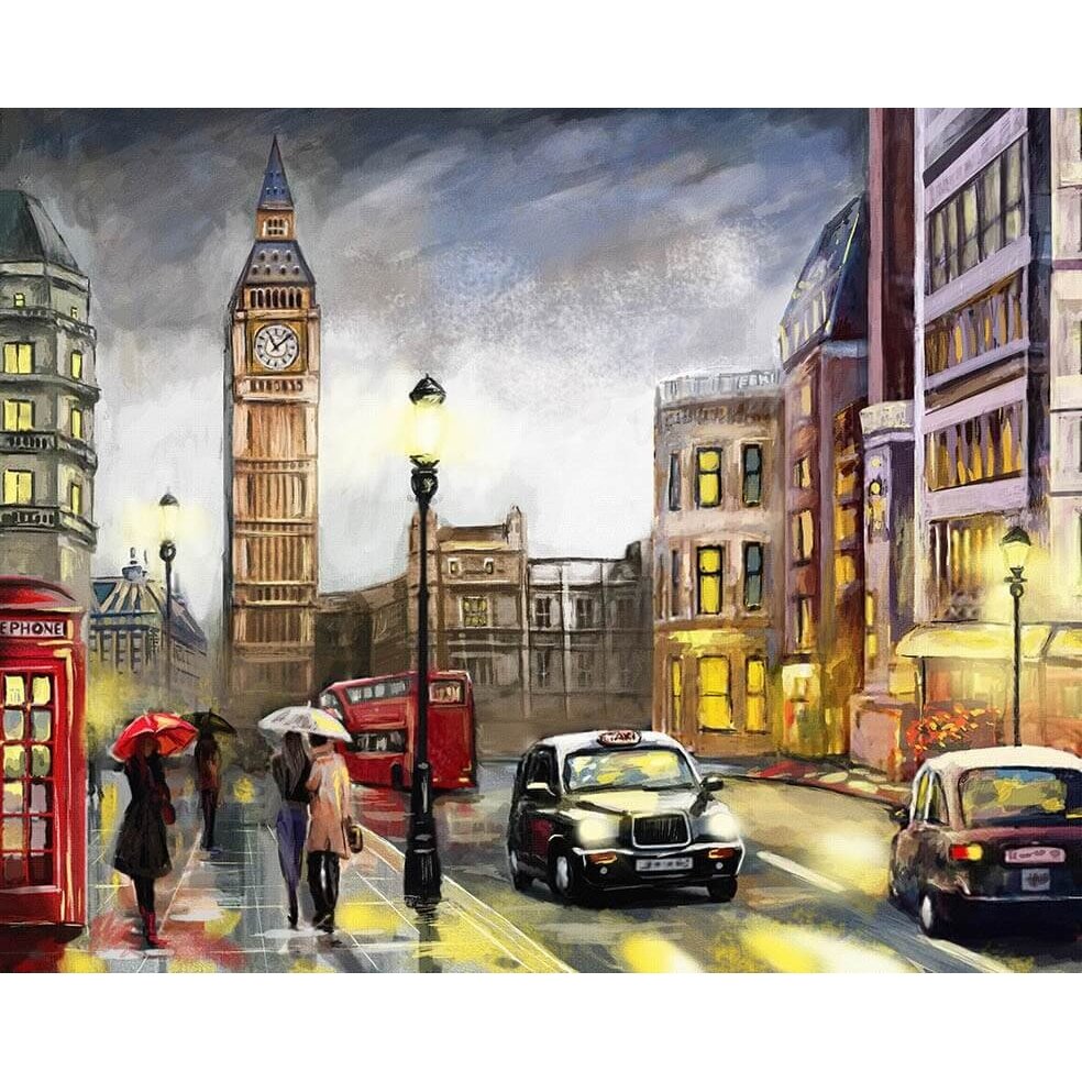 Tapybos pagal skaičius rinkinys Londonas rudenį