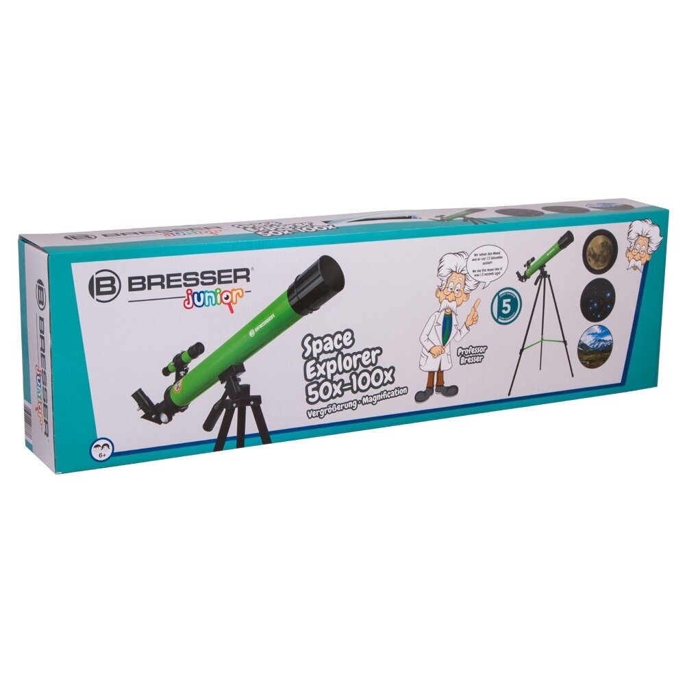 Teleskopas Bresser Junior Space Explorer 45/600 AZ, žalias 1 Teleskopas Bresser Junior Space Explorer 45/600 AZ, žalias 1