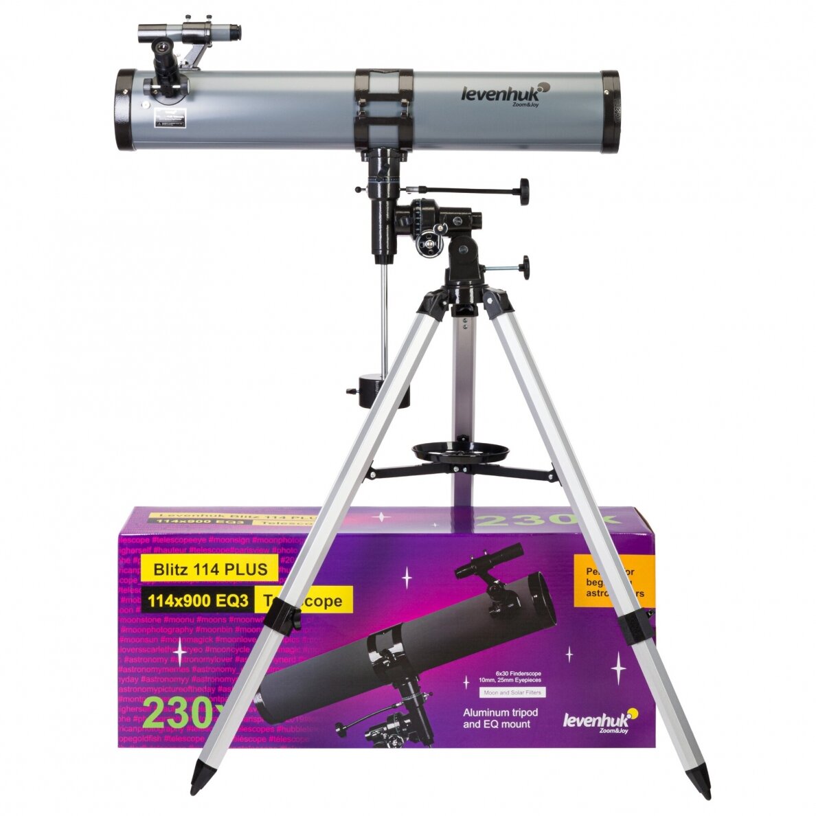 Teleskopas Levenhuk Blitz 114 PLUS 1