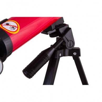 Teleskopas Bresser Junior Space Explorer 45/600 AZ, raudonas 2 Teleskopas Bresser Junior Space Explorer 45/600 AZ, raudonas 2
