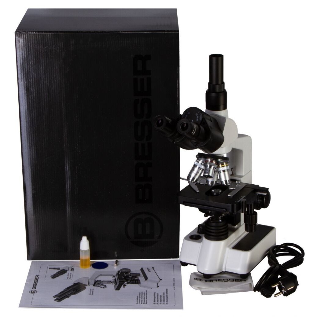 Trinokulinis mikroskopas Bresser Researcher Trino 40–1000X 10 Trinokulinis mikroskopas Bresser Researcher Trino 40–1000X 10