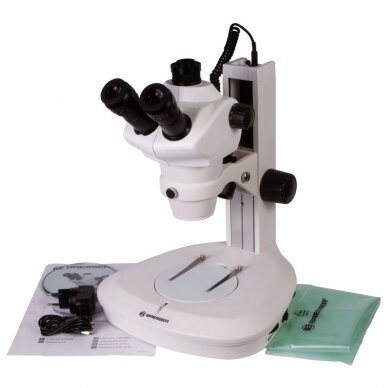 Trinokulinis stereo mikroskopas Bresser Science ETD-201 8x-50x Trino Zoom 1