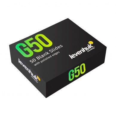 Tuščios skaidrės Levenhuk G50, 50 pcs 1 Tuščios skaidrės Levenhuk G50, 50 pcs 1