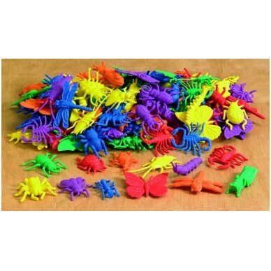 Vabzdžių figūrėlės - 72 vnt. 2