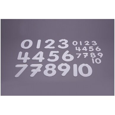 Veidrodiniai skaičiai (70 mm) - 14 vnt. 2 Veidrodiniai skaičiai (70 mm) - 14 vnt. 2