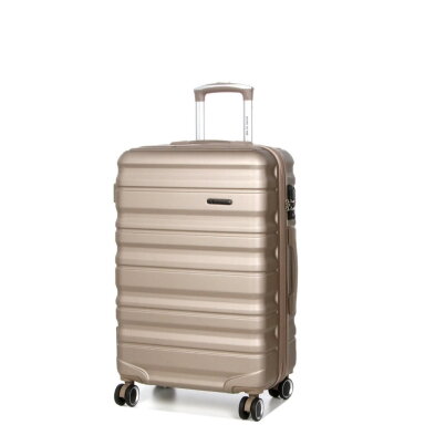 Vidutinis kelioninis lagaminas Airtex 61 L, šampano spalvos, 628/M