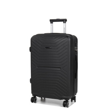 Vidutinis kelioninis lagaminas Airtex, 625/M, juodos spalvos