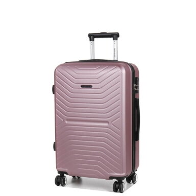 Vidutinis kelioninis lagaminas Airtex, 625/M, rožinės spalvos