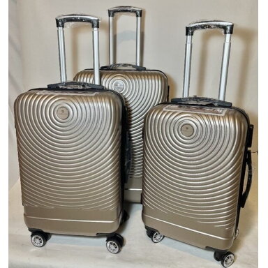 Vidutinis kelioninis lagaminas Airtex 650/22, šampano spalvos