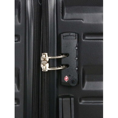 Vidutinis kelioninis lagaminas Airtex 61 L, juodas, 628/M 12