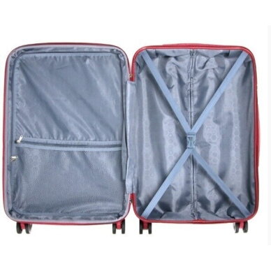Vidutinis kelioninis lagaminas Airtex 61 L, raudonas, 628/M 10 Vidutinis kelioninis lagaminas Airtex 61 L, raudonas, 628/M 10