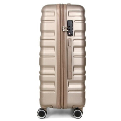 Vidutinis kelioninis lagaminas Airtex 61 L, šampano spalvos, 628/M 5