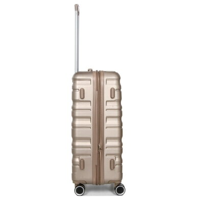 Vidutinis kelioninis lagaminas Airtex 61 L, šampano spalvos, 628/M 7