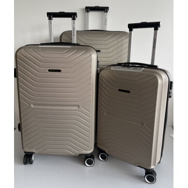 Vidutinis kelioninis lagaminas Airtex, 625/M, šampano spalvos 14 Vidutinis kelioninis lagaminas Airtex, 625/M, šampano spalvos 14