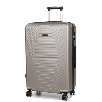 Vidutinis kelioninis lagaminas Airtex, 625/M, šampano spalvos
