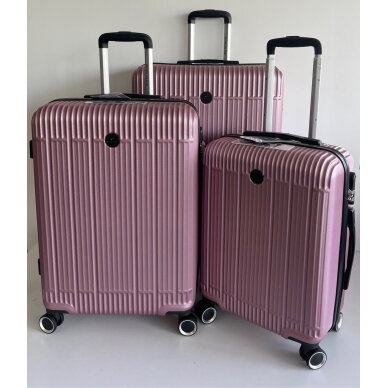 Vidutinis kelioninis lagaminas Airtex 630/M, rožinis 4 Vidutinis kelioninis lagaminas Airtex 630/M, rožinis 4