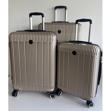 Vidutinis kelioninis lagaminas Airtex 630/M, šampano spalvos 4 Vidutinis kelioninis lagaminas Airtex 630/M, šampano spalvos 4
