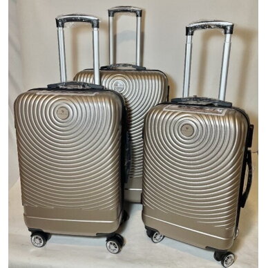 Vidutinis kelioninis lagaminas Airtex 650/22, šampano spalvos Vidutinis kelioninis lagaminas Airtex 650/22, šampano spalvos