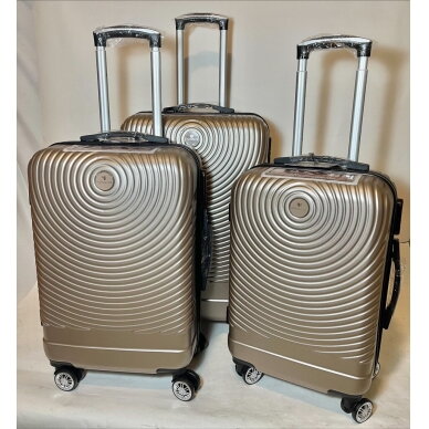 Vidutinis lagaminas Airtex 652/24, M, šampano spalvos 1 Vidutinis lagaminas Airtex 652/24, M, šampano spalvos 1