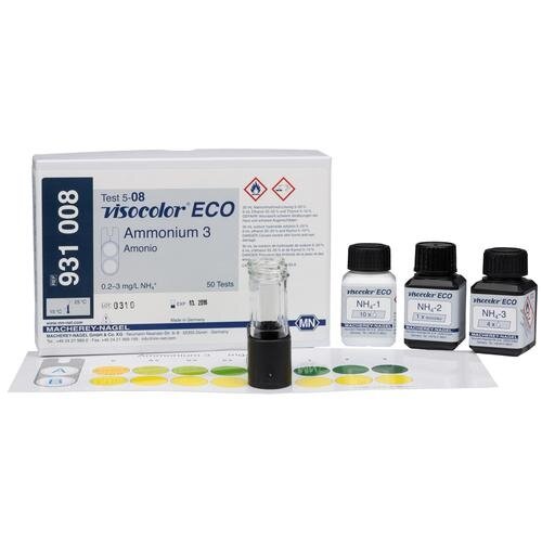 VISOCOLOR® ECO Amonio testai 3, 110 testų VISOCOLOR® ECO Amonio testai 3, 110 testų