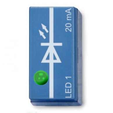 Žalias šviesos diodas, nukreiptas į viršų, P2W19