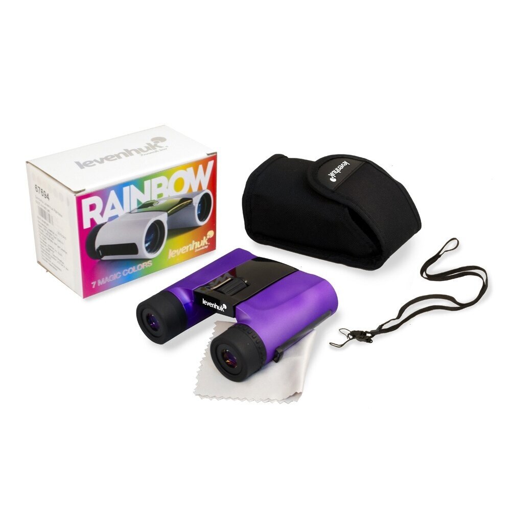Žiūronai Levenhuk Rainbow 8x25, violetinė spalva 4 Žiūronai Levenhuk Rainbow 8x25, violetinė spalva 4